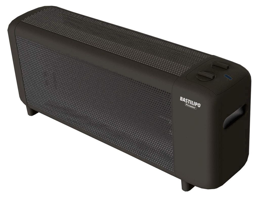 Mica-Heizung 1500 W, Thermostat, Schwarz, 65x23x29,2 cm
