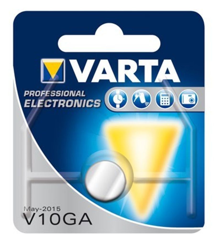 Varta V10GA AG10 LR54 LR1130 1.5V Alkaline Knopfzelle - 1 Batterie