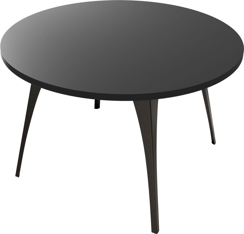 MIRJAN24 Couchtisch Frida, Sofatisch, Kaffeetisch, Beine aus Stahl, Modern, Wohnzimmertisch (Farbe: Schwarz)