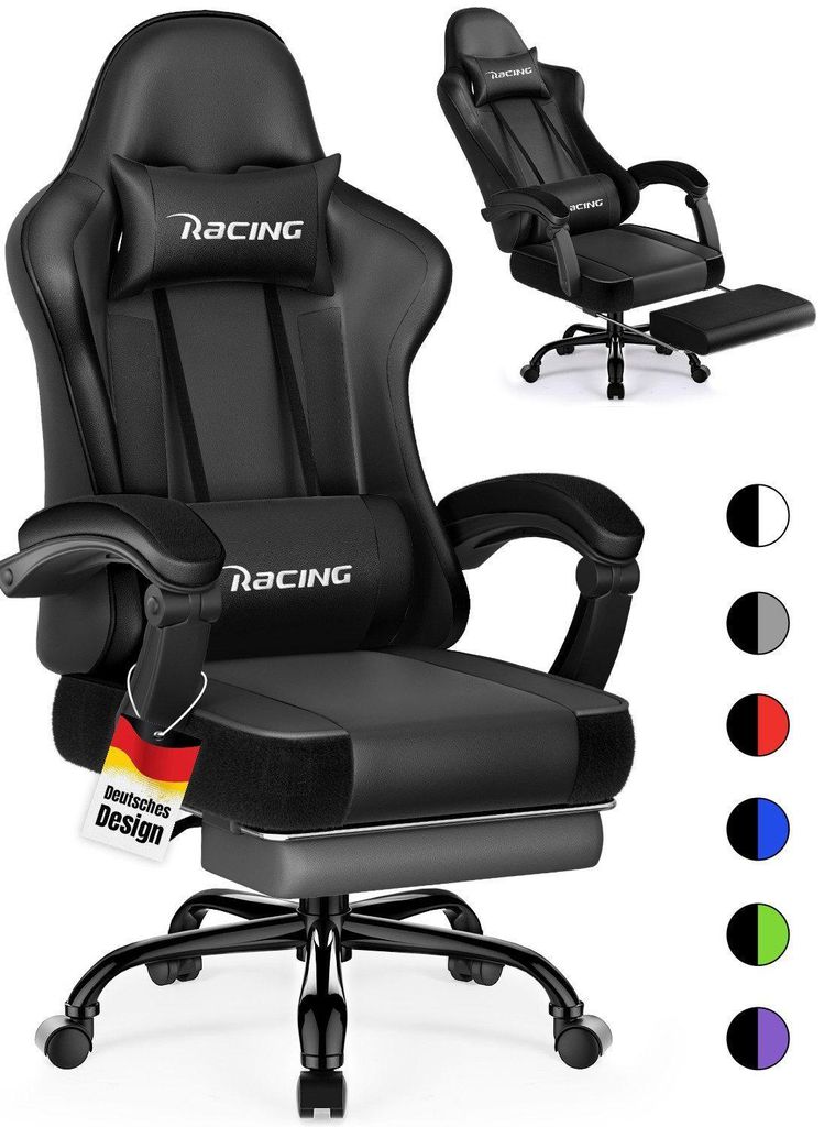 Portreen Gaming Stuhl,Bürostuhl Ergonomischer Gaming Sessel Produktbild 