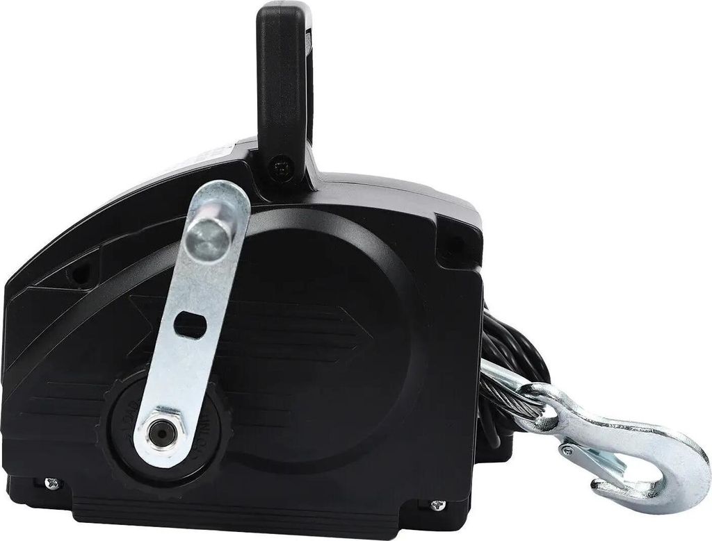 Elektrische Seilwinde - 12V DC tragbar - Kraftvoll - Doppelte Steuerung - Fernbedienung - Seilflaschenzug - Zum Abschleppen und für Boote