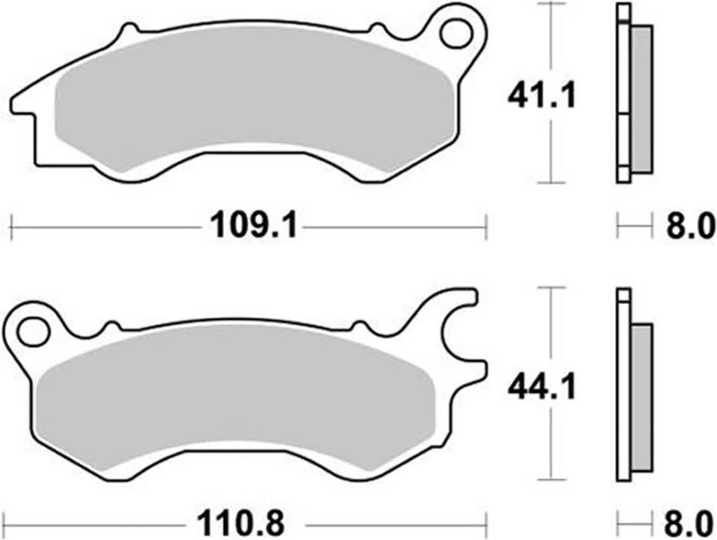 Sbs P235-hf Bremsbeläge Durchsichtig Durchsichtig One Size