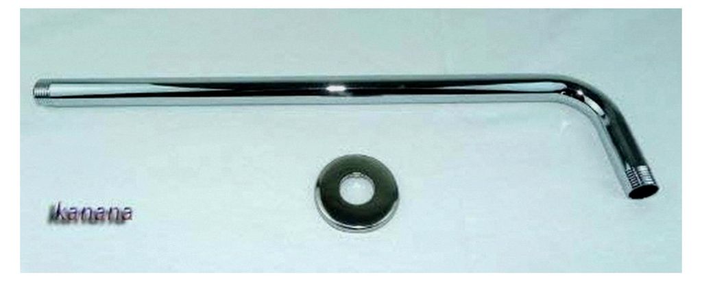 50 cm Wandarm aus verchromtem Metall für Duschkopf