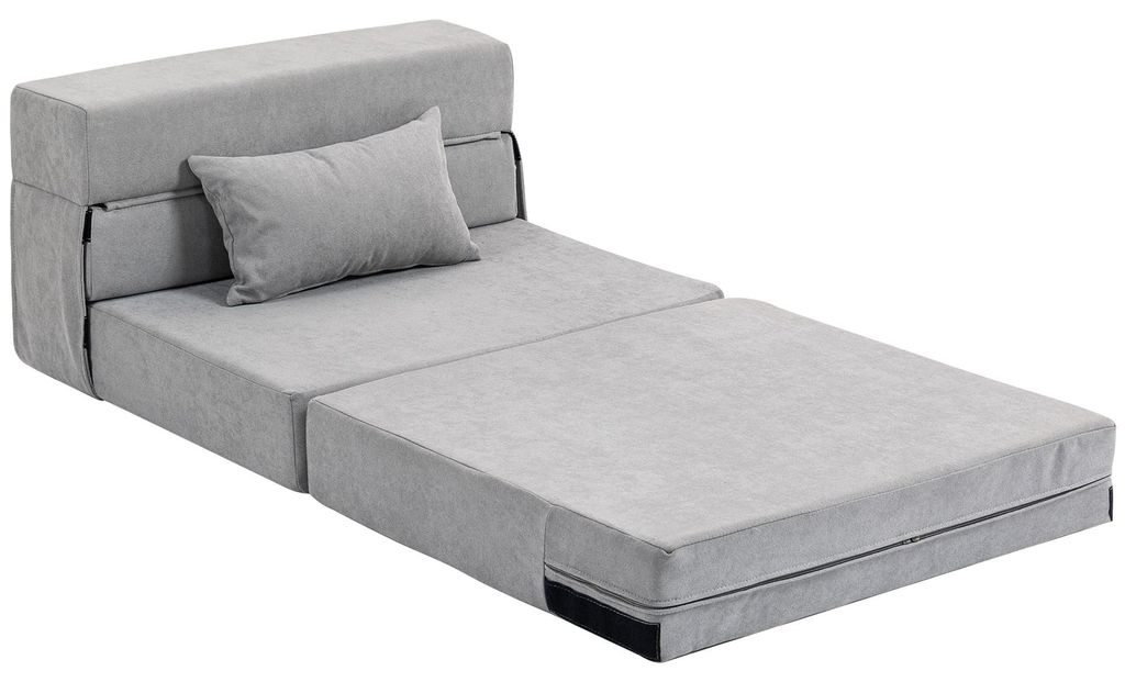 HOMCOM 3 in 1 Schlafsessel, klappbares Schlafsofa mit Produktbild 
