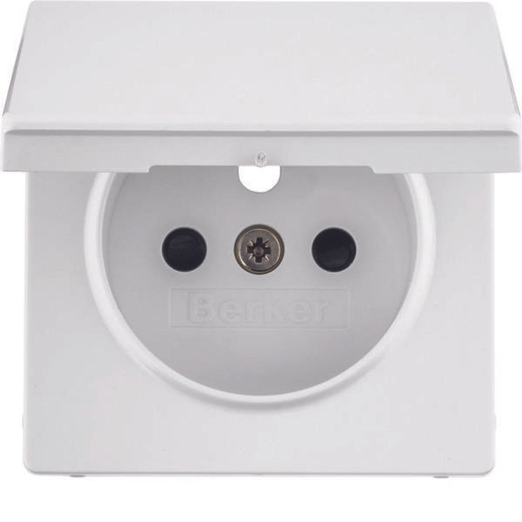 HAGER BERKER Q.x Zentralplatte mit Shutter für Dose mit Produktbild 