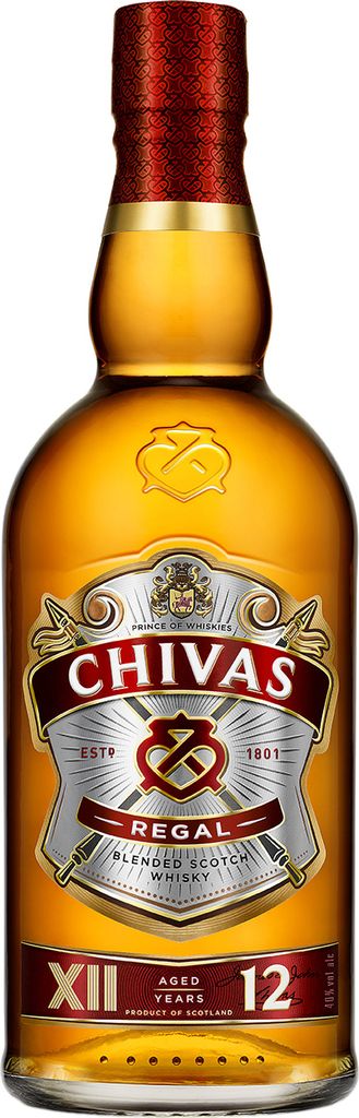 Chivas Regal 12 Jahre | Blended Scotch Whisky | 0,7 l. Flasche