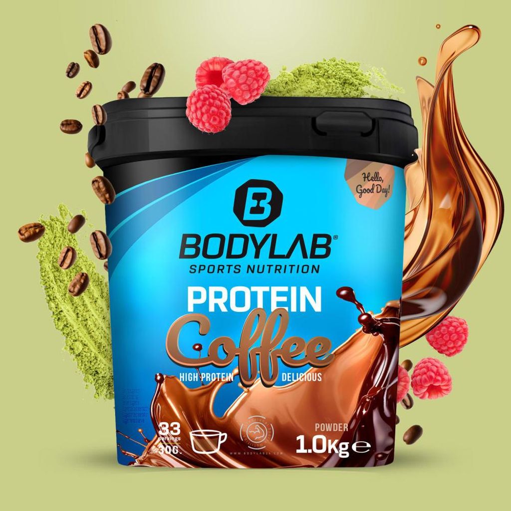 BODYLAB Protein Coffee - 1000g - Matcha Raspberry