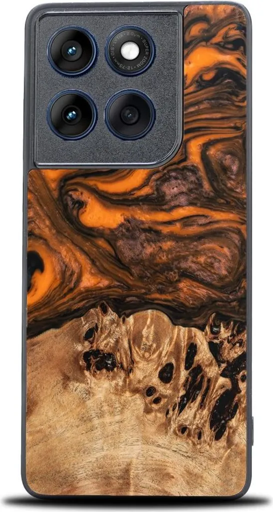 Cover Motorola Edge 60 / 60 Fusion 5G Arancione Bewood - Edizione Unica