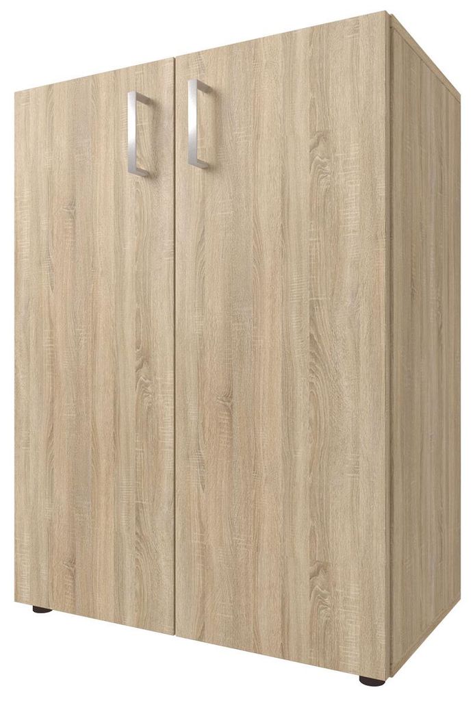 Aktenschrank >Trio< in Eiche - 57x77x34,5cm (BxHxT) Zdjęcie produktu 