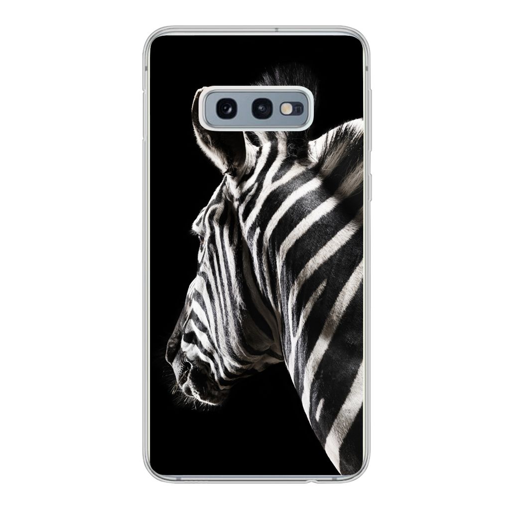 MuchoWow Handyhülle Schutzhülle Hülle für Samsung Galaxy S10e Zebra - Wilde Tiere - Muster Silikon Softcase Handy Hülle - Handy