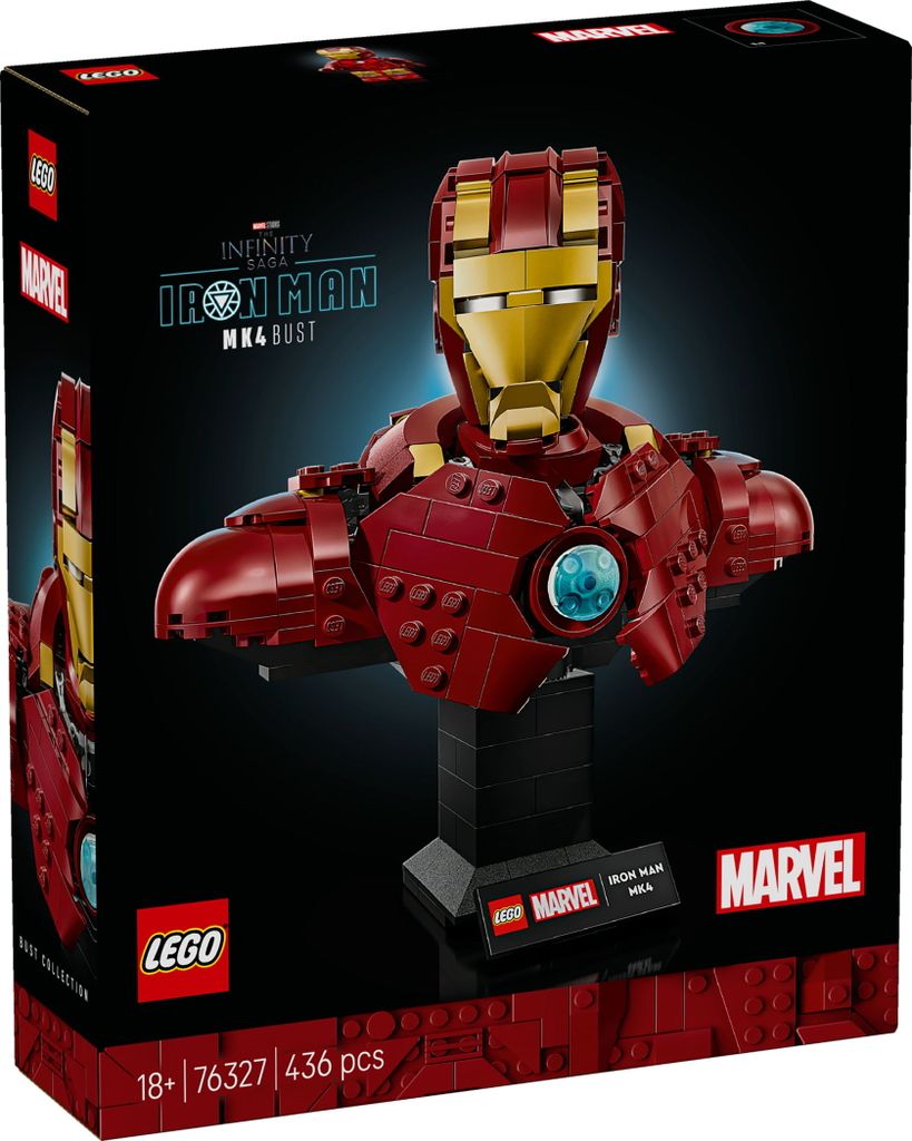 LEGO Popiersie Iron Mana MK4, Zestaw do budowania, 18 Zdjęcie produktu 
