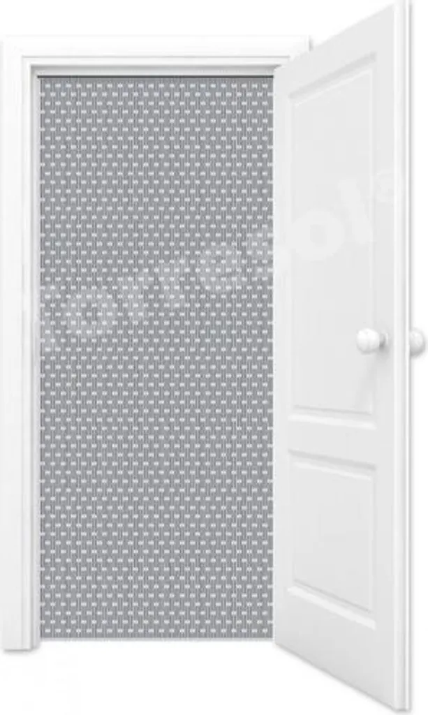 Rideau anti-mouches tubes gris argenté 90x210cm - LDPE stabilisé UV