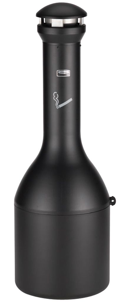 Rubbermaid Standascher Infinity Genie rund schwarz aus Metall