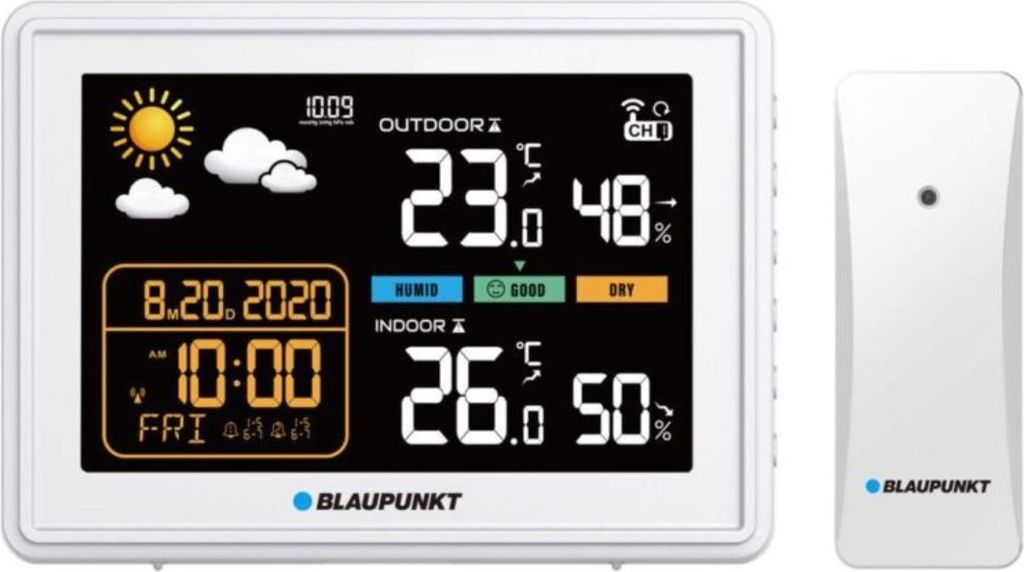 Blaupunkt Wetterstation Hygrometer Luftdruck Vorhersage WS30WH
