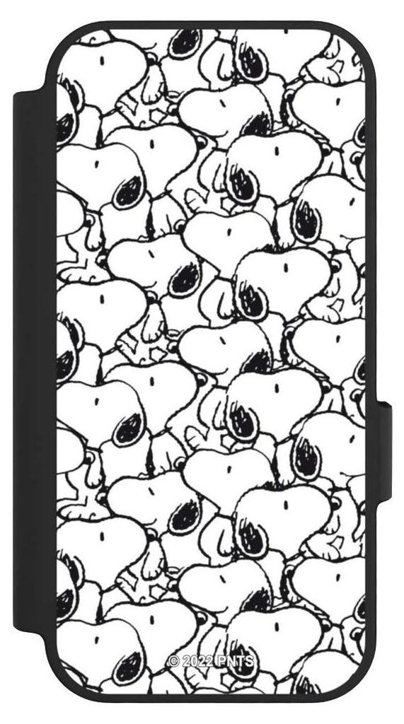 NIVOCASE Klapphülle für Google Pixel 10 Handyhülle aus Kunst Leder NIVOflip schwarz Muster Peanuts Snoopy