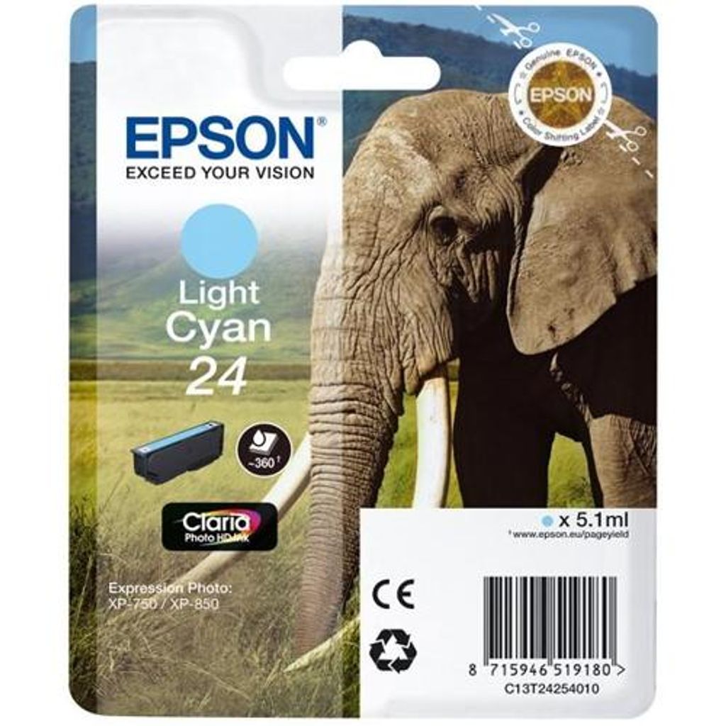 Epson Tintenpatrone light cyan Claria Photo HD T 242 T 2425
