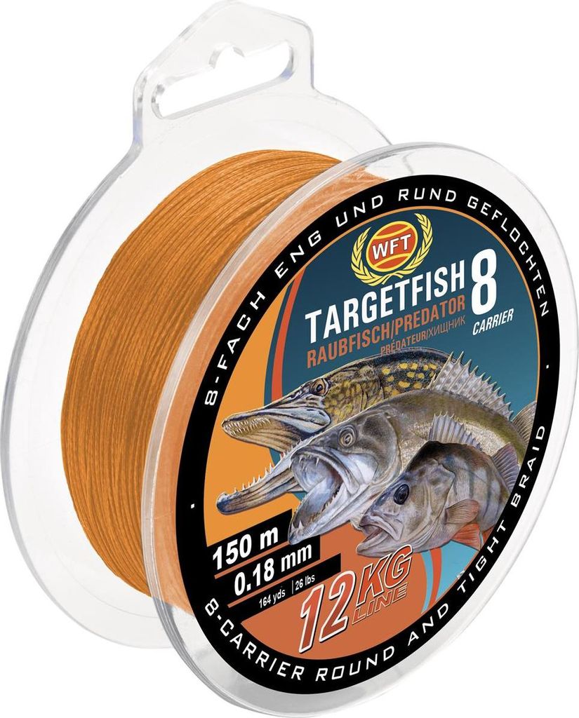 WFT TF8 Raubfisch orange 2000m 10KG 0,15