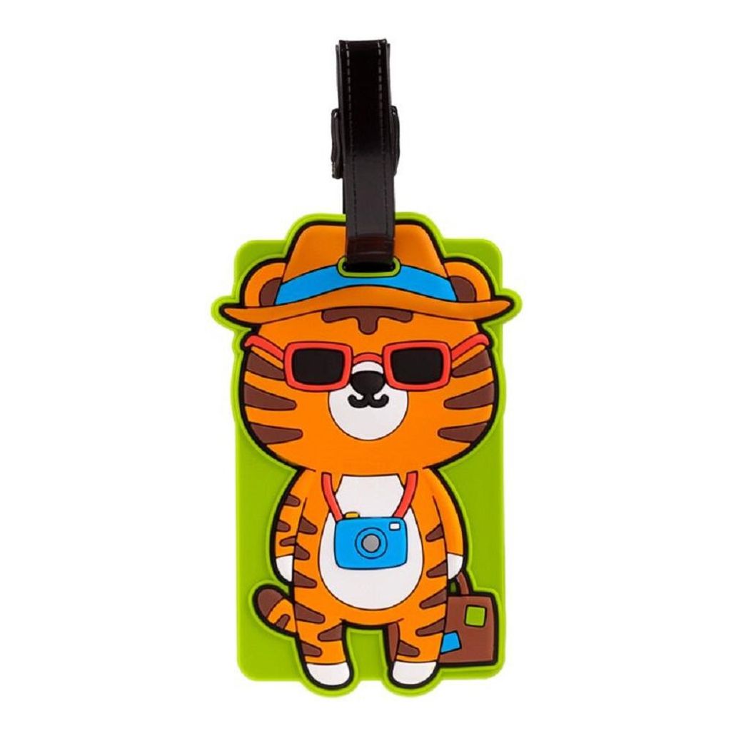 Gepäckanhänger Alfie the Tiger Kofferanhänger Namensschild Taschenanhänger