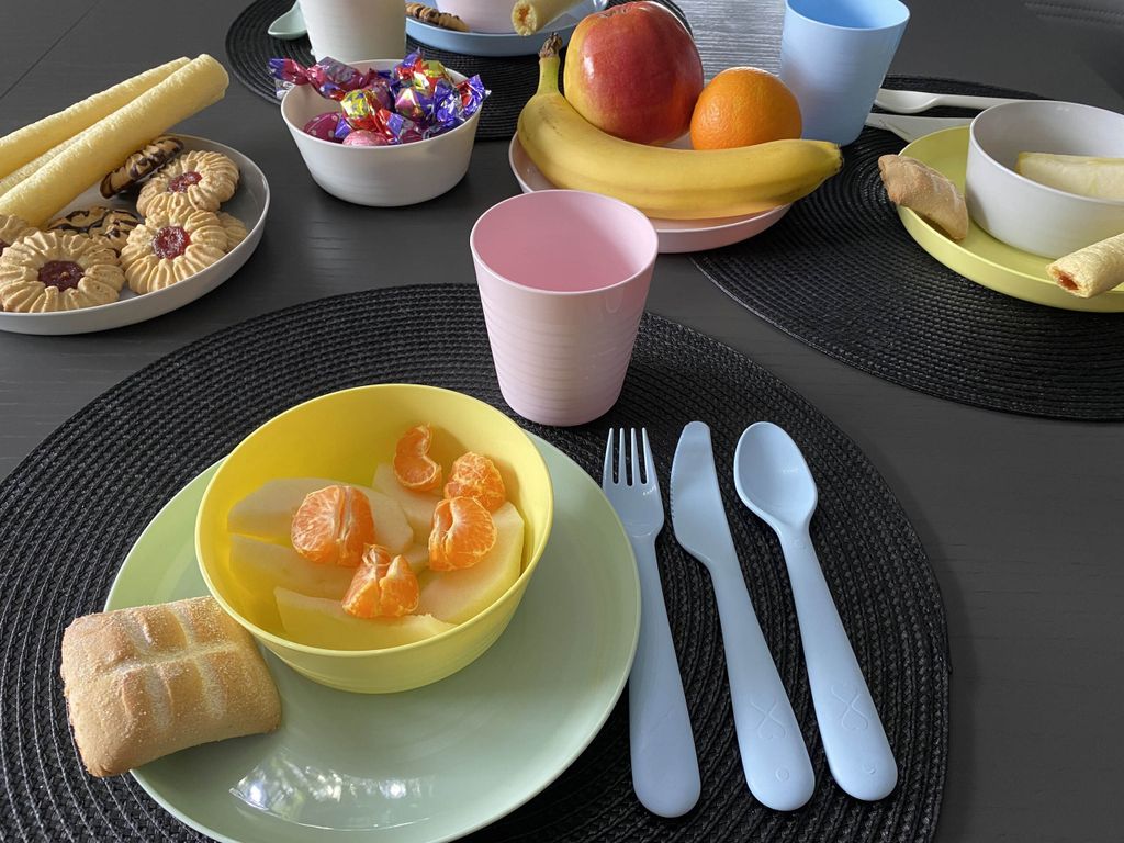 KALAS Buntes Plastik-Geschirr-Set IKEA Campinggeschirre