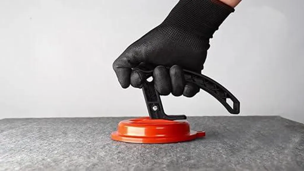 Ventouse pour carrelage Raimondi robuste en caoutchouc gris antitache
