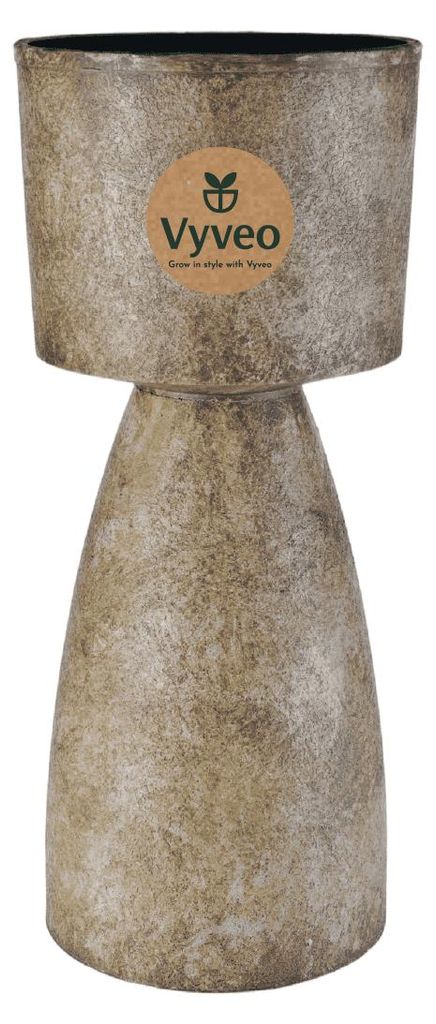 Vyveo - Bloempot "Pillar" - Bruin (Retro) - 33x75 cm Productafbeelding 