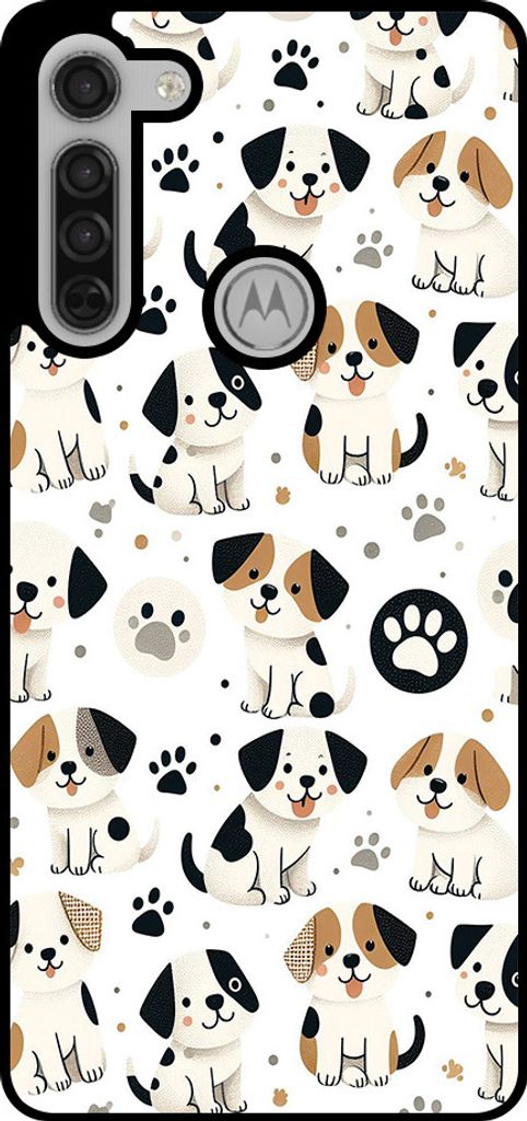 Smartphonica Phone Case Fit für Motorola Moto G8 mit Hund Druck - TPU zurück Abdeckung Fall Hund Design