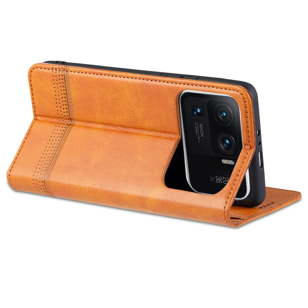 Custodia Flip Xiaomi Mi 11 Ultra: Portafoglio in Pelle Verde e Supporto - 3
