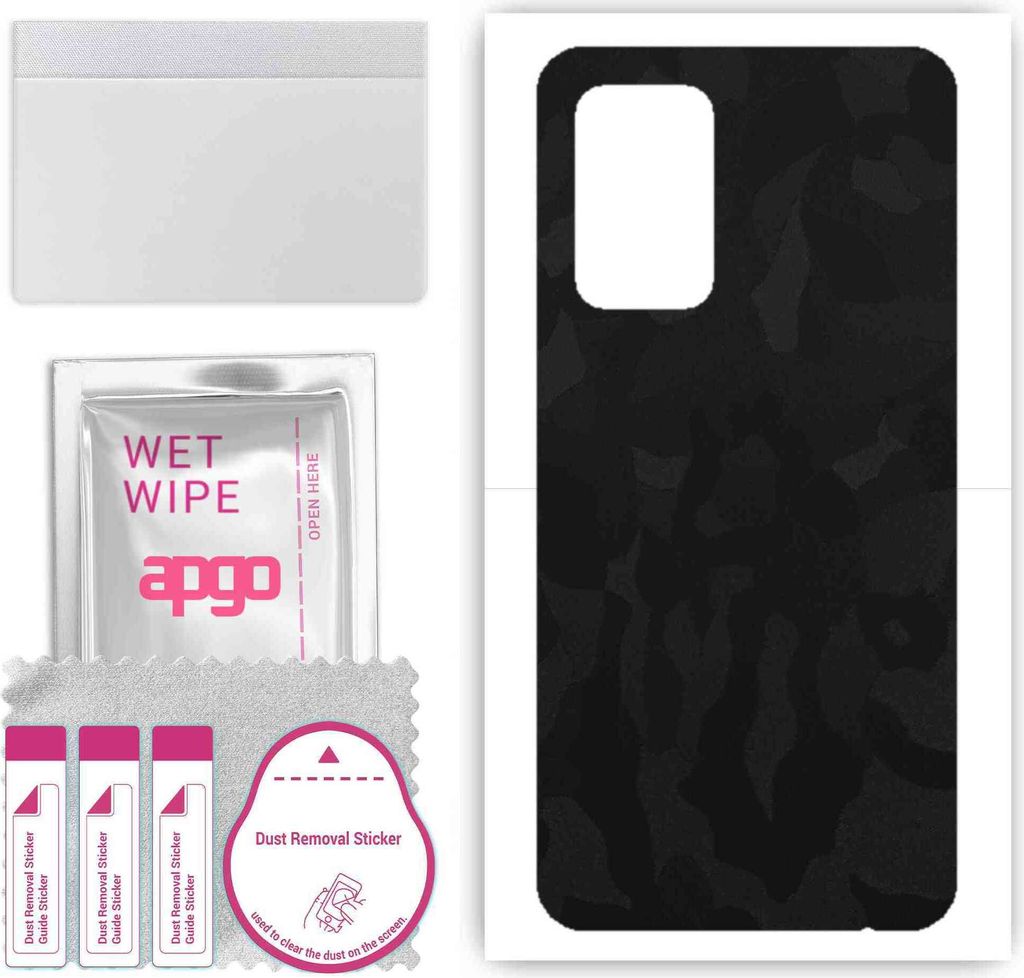 apgo Rückseite Schutzfolie, Skin, kompatibel mit Samsung Galaxy A52 4G, Hinten Displayschutzfolie aus Vinylfolie, kratzfest, einfache Montage - Sc...
