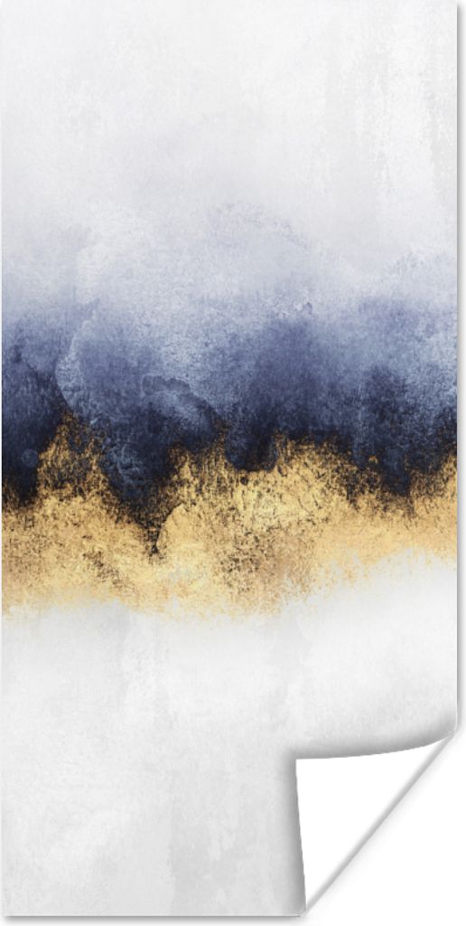 MuchoWow Poster Abstrakt - Gold - Luxus 20x40 cm - Plakat - Foto