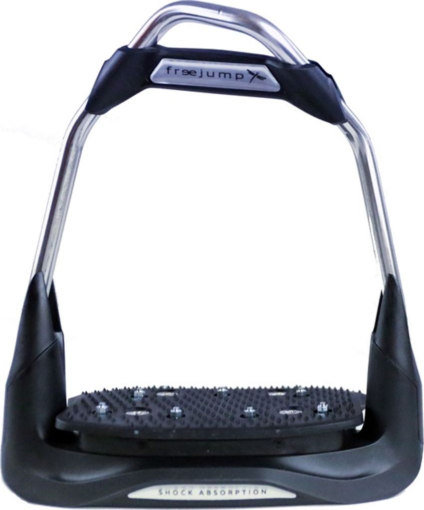 Freejump Air's Steigbügel mit 30° Neigung 10° Trittfläche