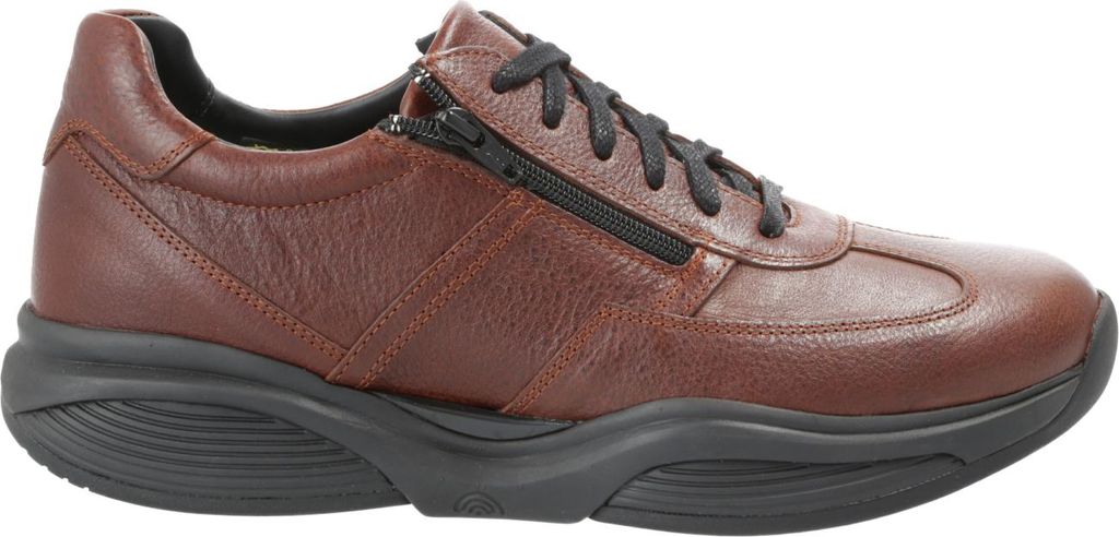 Xsensible SWX4 Herren Schnürer, bequem, Leder, Cognac, NEU - Herrenschuhe Sneaker / Schnürschuh, Braun, leder (stretchleder)
