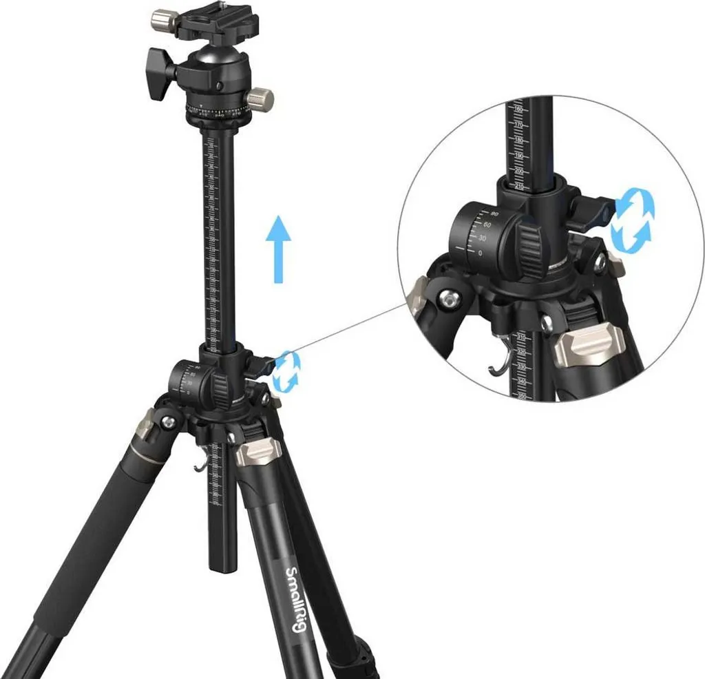 SmallRig 4288 Trépied Compact 3 Pieds avec Support Universel Noir