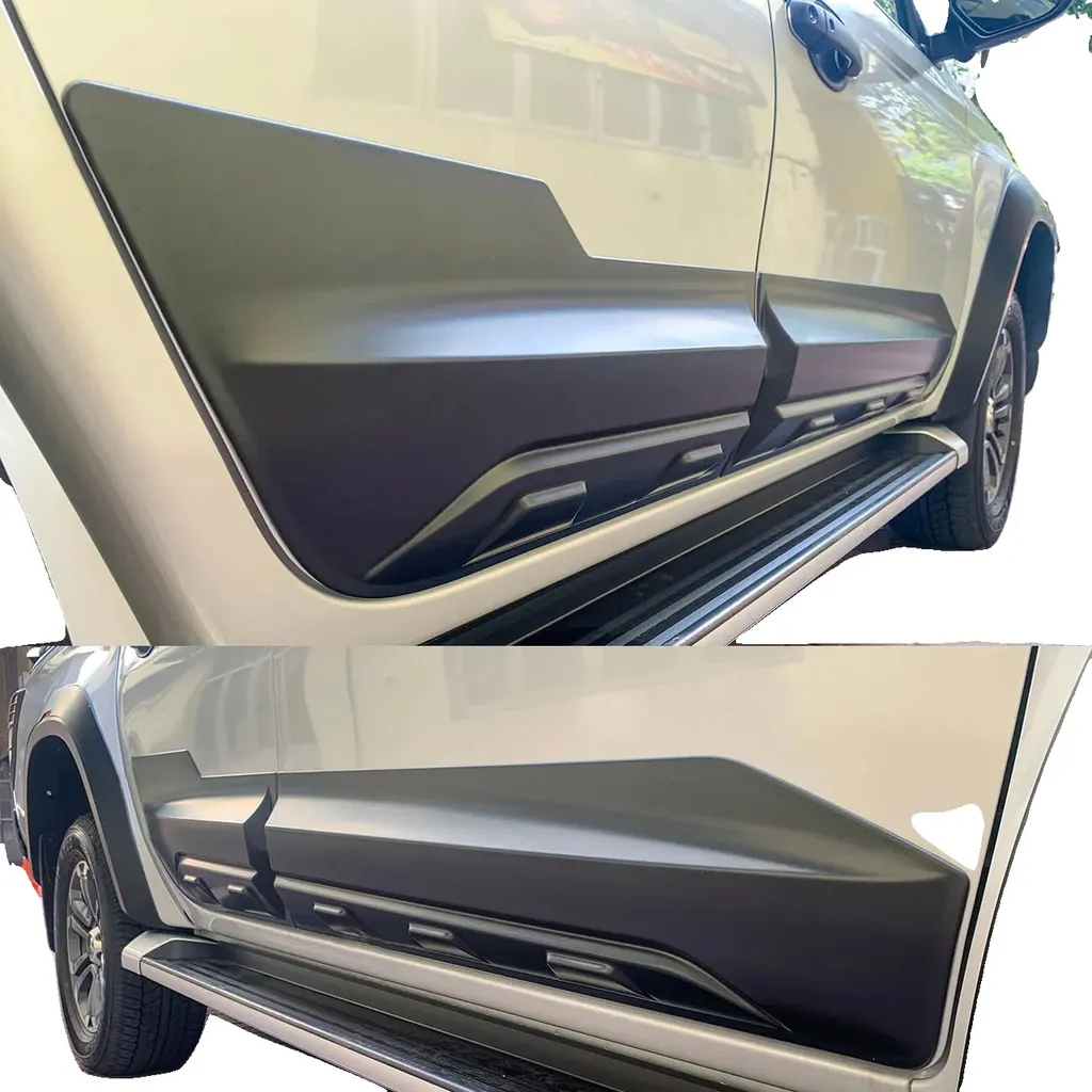 Habillage Bas de Caisse Mitsubishi Triton Noir Mat - Kit de 4 Pièces