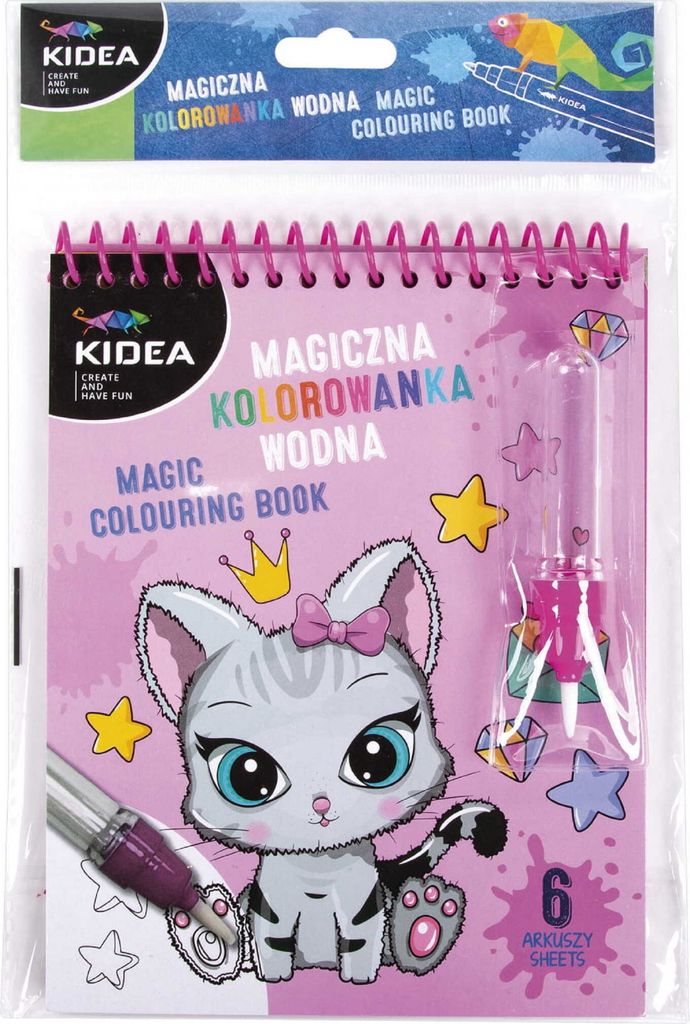 Magisches Aquarellbuch mit Kittery Cats Marker Kidea