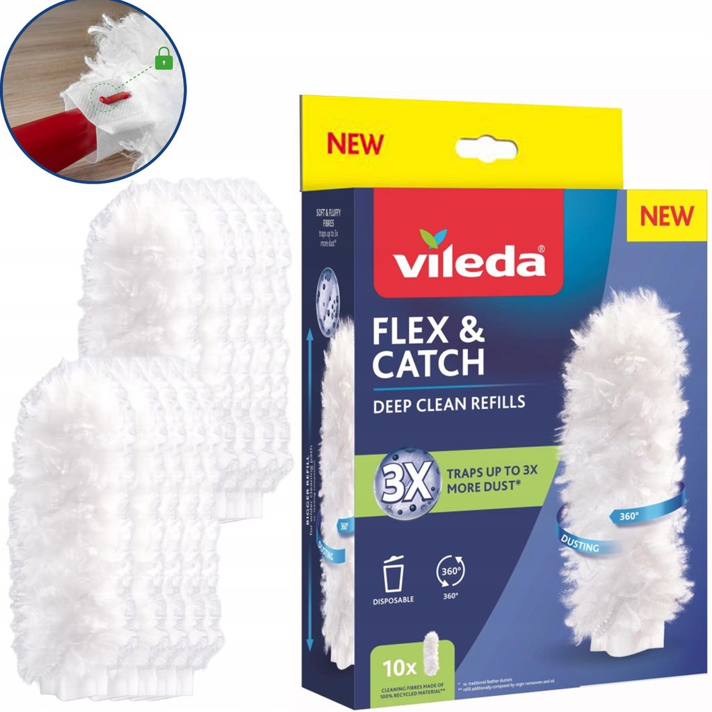 Vileda Flex&Catch dustpan refills  10 pcs. Zdjęcie produktu 