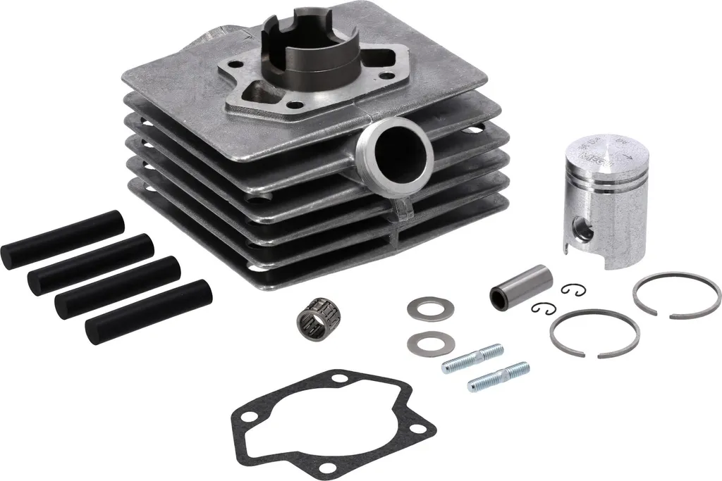 Cylindre 50cc S53 piston 38mm poli : solution perte puissance 60km/h