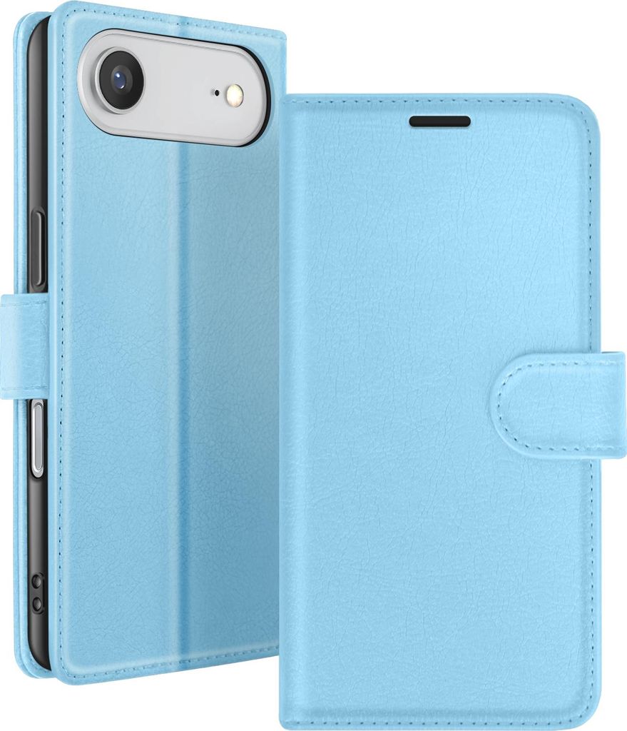 Zanaé, Portemonnaie Etui iPhone 17 Air Ständer Magnetverschluss, Hellblau