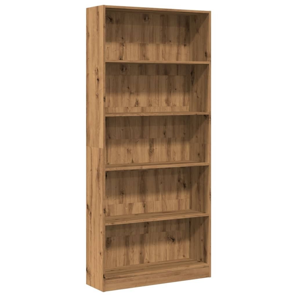 vidaXL Bücherregal Artisan-Eiche 80x24x176 cm Holzwerkstoff