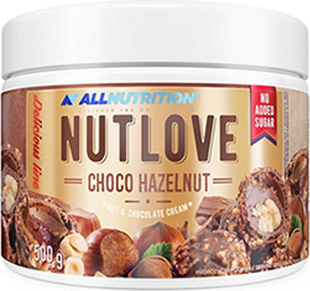 ALLNUTRITION Nutlove Choco Hazelnut 500g krem czekoladowy Zdjęcie produktu 