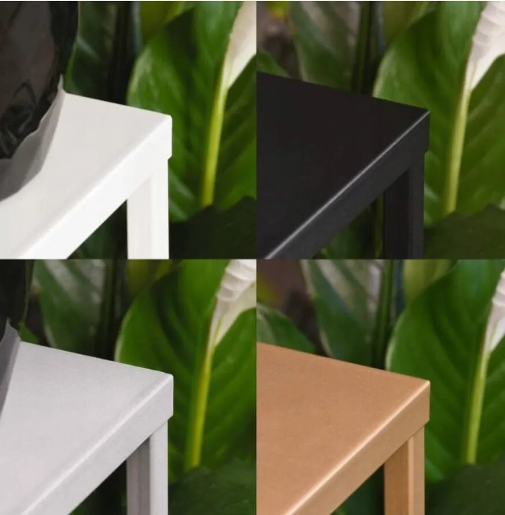 Support fleurs stable blanc Loft pour protéger vos sols et plantes - 4