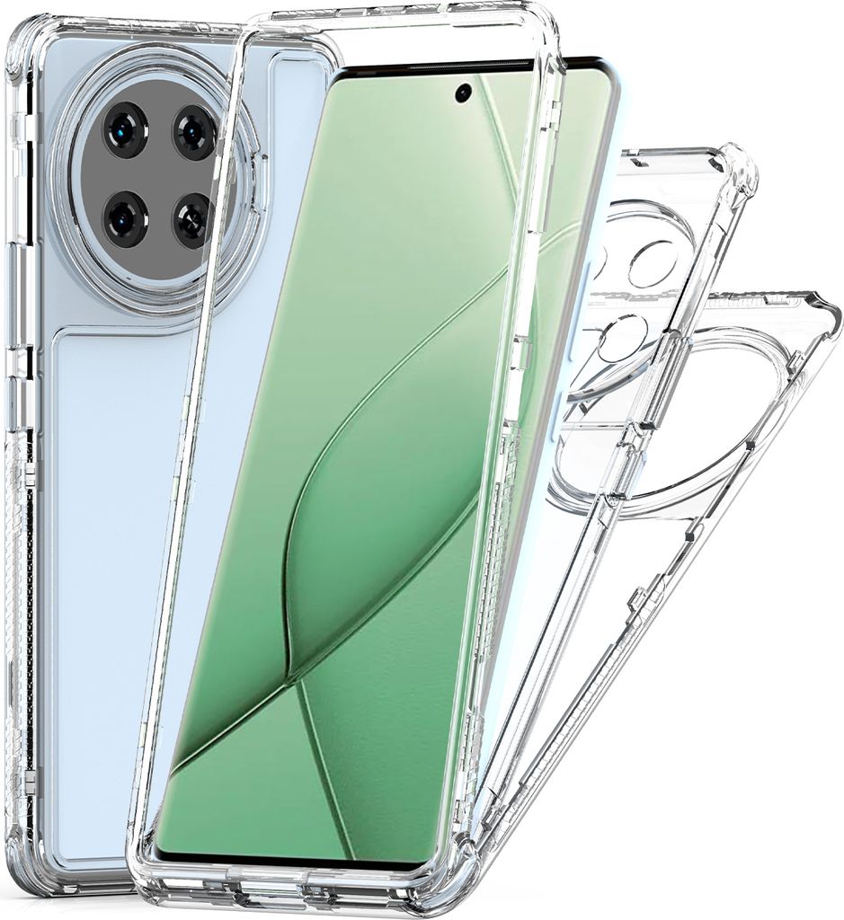 Transparente Handyhülle für Tecno Spark 20 Pro+ Stoßfeste TPU und PC Hybrid Klar Hülle