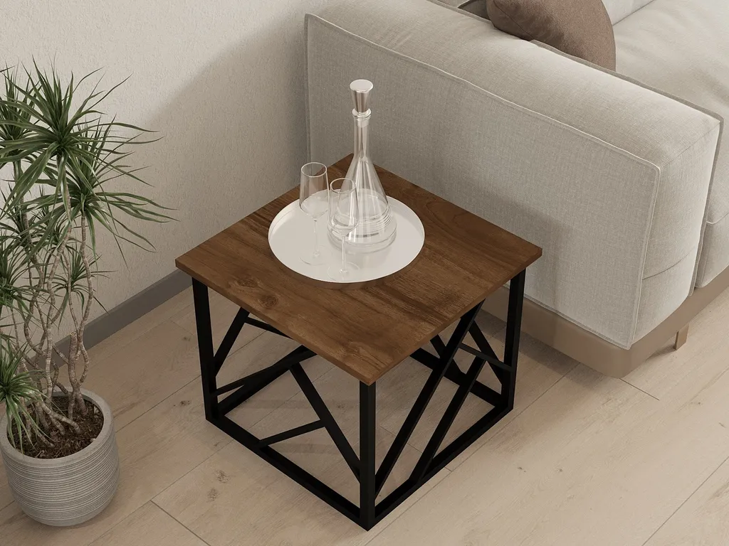 Table basse de salon compacte 53 cm Skye Decor - Idéale petits espaces - 2