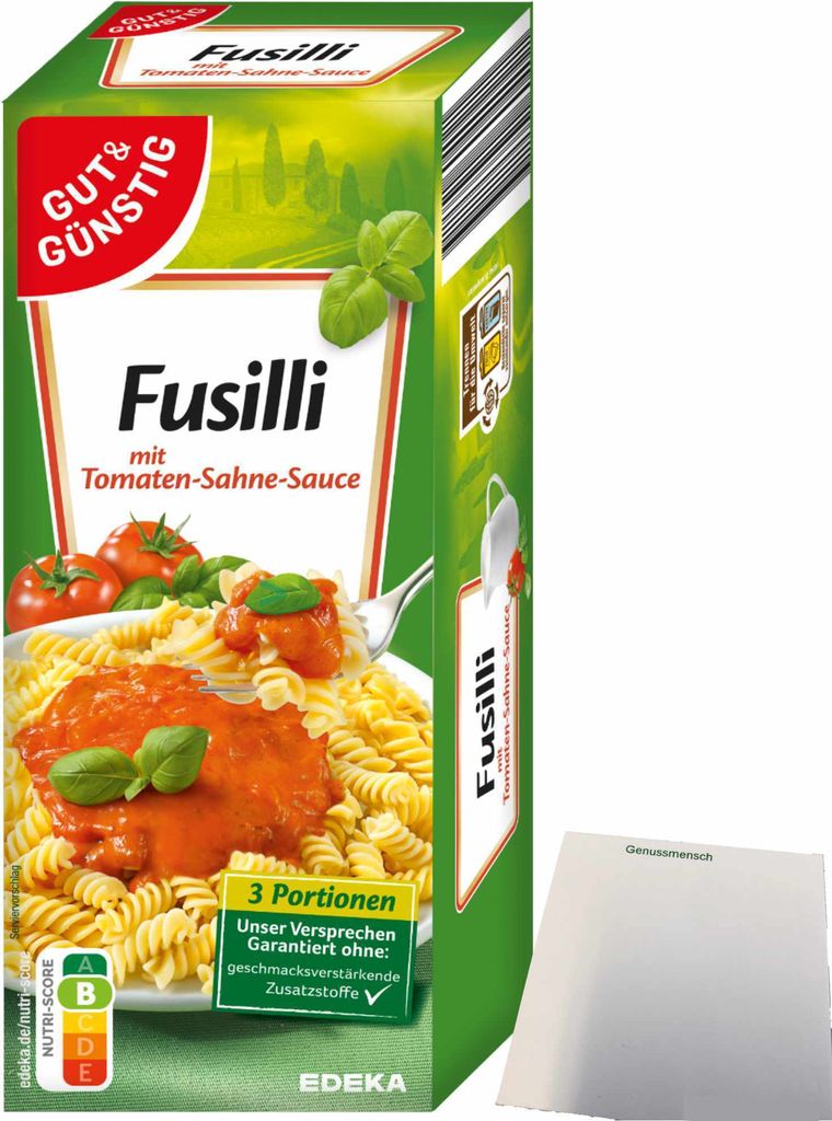 Gut & Günstig Fusilli mit Tomaten-Sahne-Sauce (375g Produktbild 