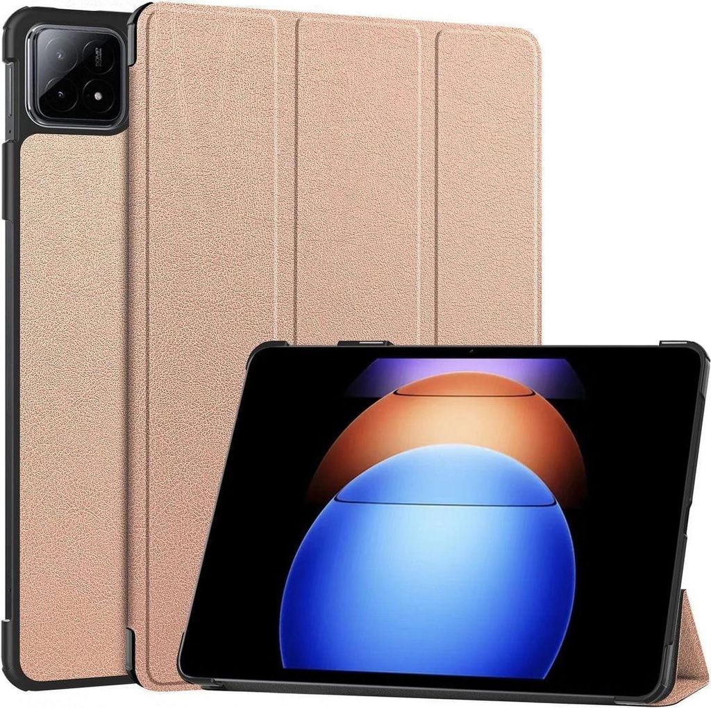 Etui Bizon Case Tab Croc do Xiaomi Pad 6S Pro, różowozłote Produktbild 