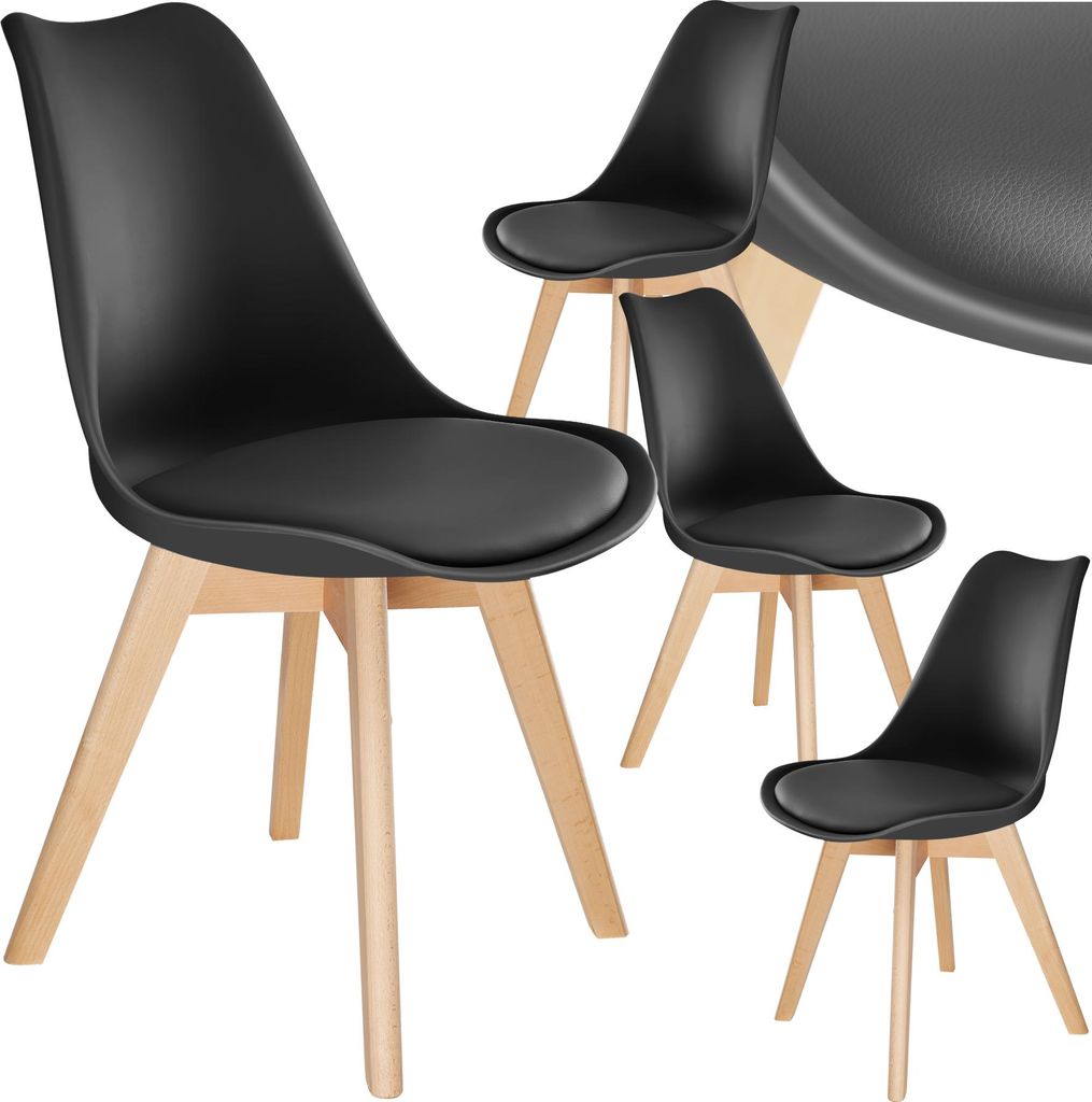 tectake® Set jídelní židle Frederikke Scandi-Design 49 x 53 Obrázek produktu 