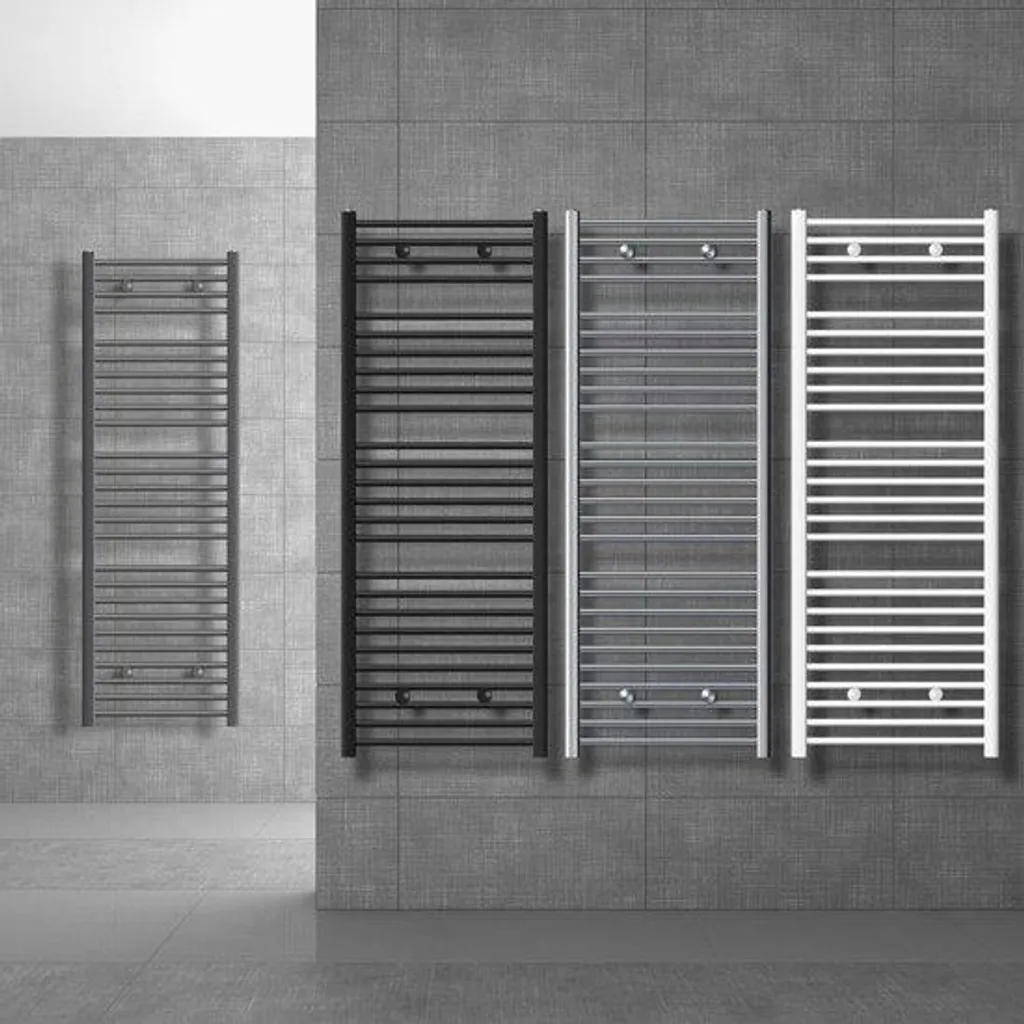 Sèche-serviettes noir mat 500x1200 : Finissez-en avec l'humidité !
