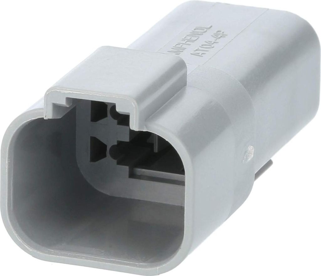 Amphenol AS-4SM 110 Kabelstecker AT-Serie reduzierte Dichtung Stift, 4-polig, Crimpanschluss Isolationsdurchmesser