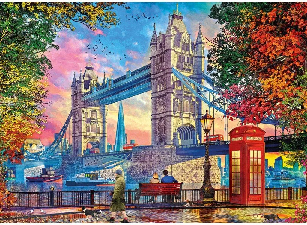 Puzzle Londres Tower Bridge 1000 pièces sans reflets ni pièces manquantes