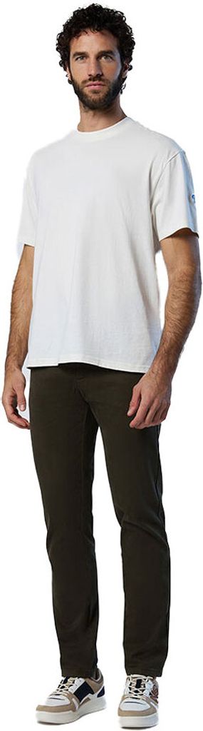 North Sails Logo 692848 Kurzarm-t-shirt Beige,Weiß S Herren Beige,Weiß S