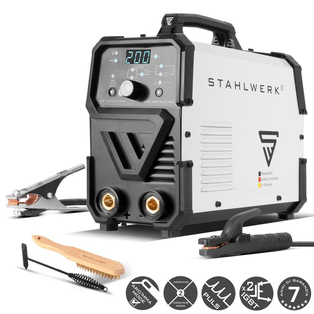 Saldatrice ad elettrodo STAHLWERK ARC 200 Puls Pro - Immagine del prodotto 
